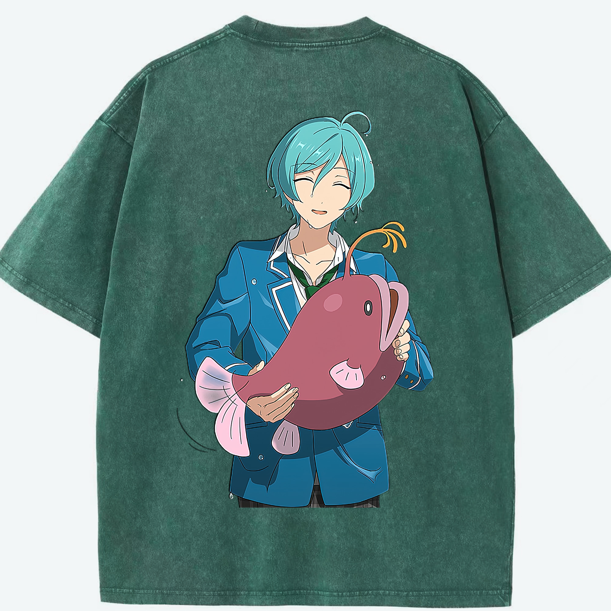 （画像用） あんさんぶるスターズ! Ensemble Stars 綿100% ヴィンテージ風 半袖Tシャツ（背面プリント）